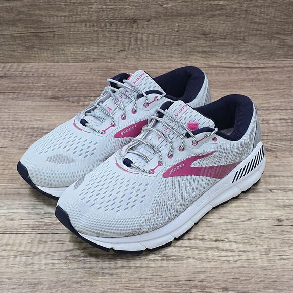 Brooks Addiction GTS 15 Women's Size 8.5 2E (Extra Wide) Gray Pink Running Shoes - Picture 7 of 9